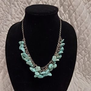 Turquoise stone necklace